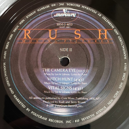 Rush : Moving Pictures (LP, Album, PRC)