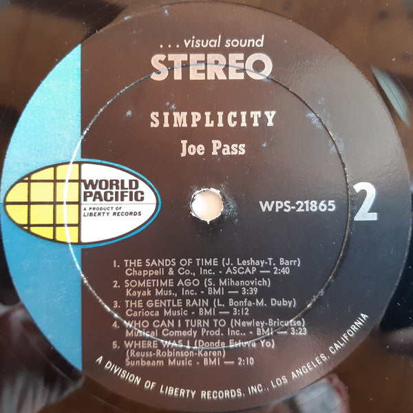 Joe Pass : Simplicity (LP, Album)