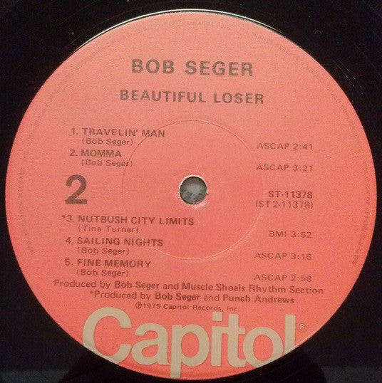 Bob Seger : Beautiful Loser (LP, Album, Jac)
