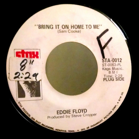 Eddie Floyd : Bring It On Home To Me  (7", Mono, Promo)