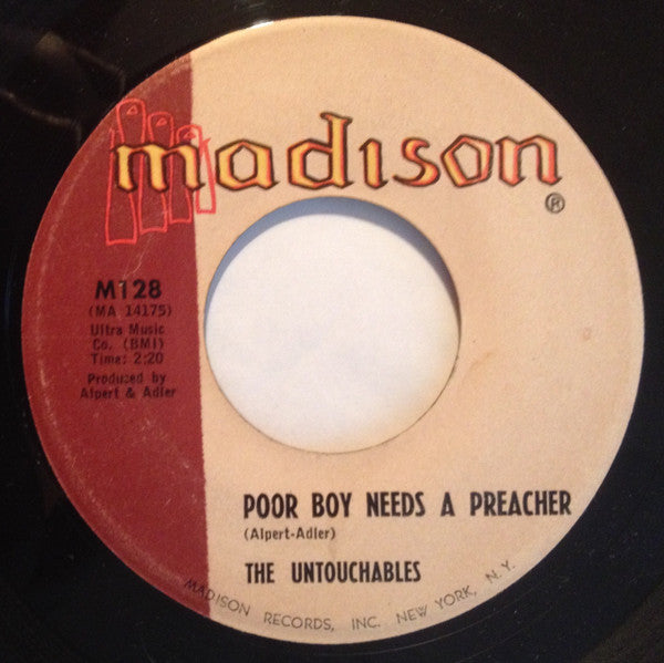 The Untouchables (9) : Poor Boy Needs A Preacher / New Fad (7")