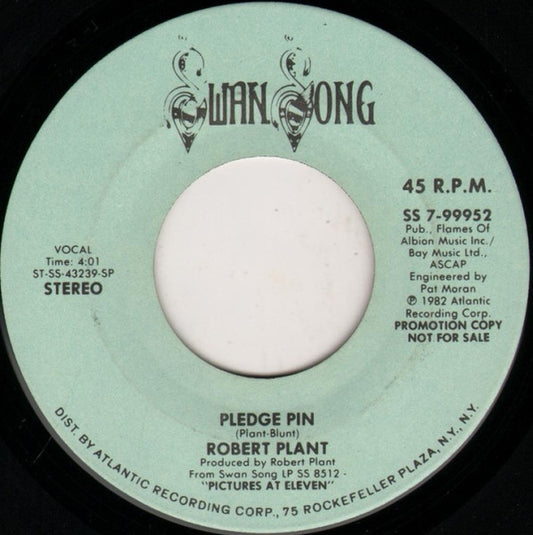 Robert Plant : Pledge Pin (7", Single, Mono, Promo, Spe)