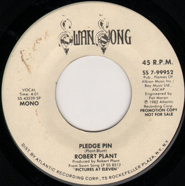 Robert Plant : Pledge Pin (7", Single, Mono, Promo, Spe)