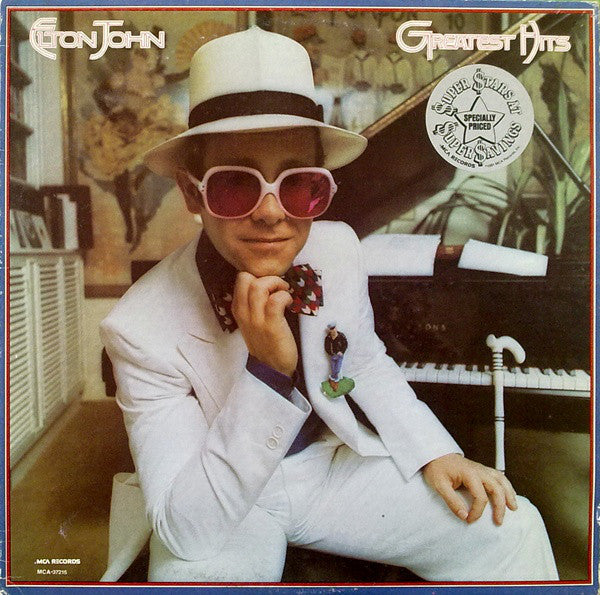 Elton John : Greatest Hits (LP, Comp, RE, Pin)