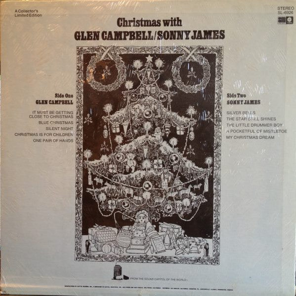 Glen Campbell / Sonny James : Christmas With Glen Campbell & Sonny James (LP, Comp, Lim)