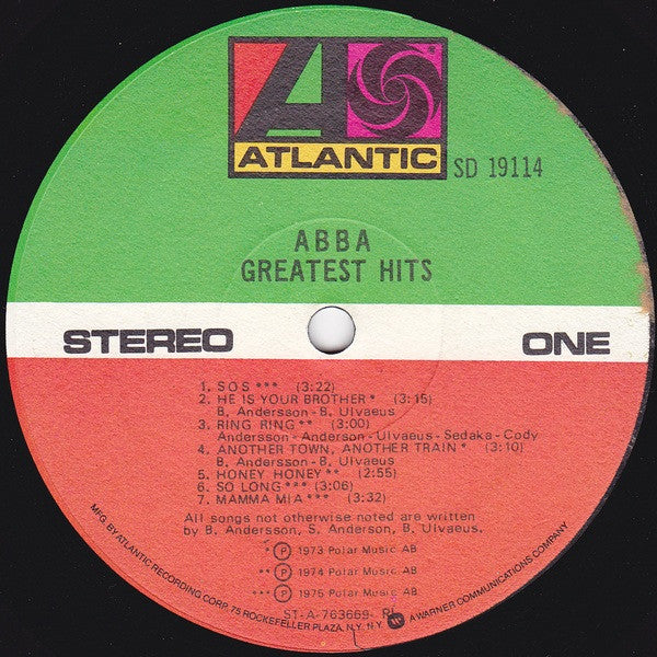 ABBA : Greatest Hits (LP, Comp, RE, RI )