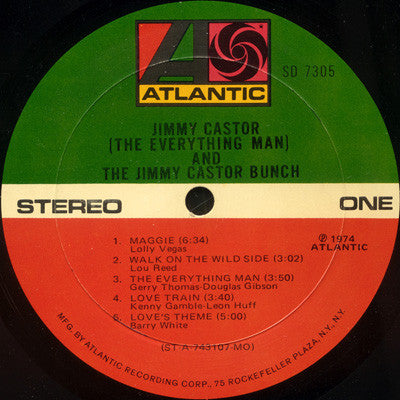 Jimmy Castor ( The Everything Man ) And The Jimmy Castor Bunch : Jimmy Castor (The Everything Man) And The Jimmy Castor Bunch (LP, Album, MO )