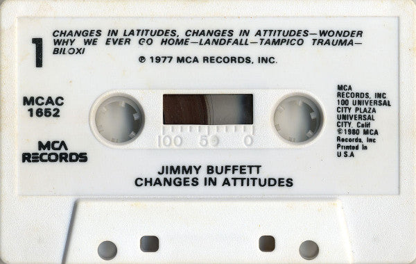 Jimmy Buffett : Changes In Latitudes, Changes In Attitudes (Cass, RE)
