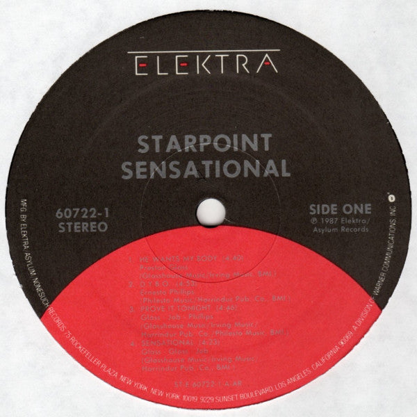 Starpoint : Sensational (LP, Album, All)