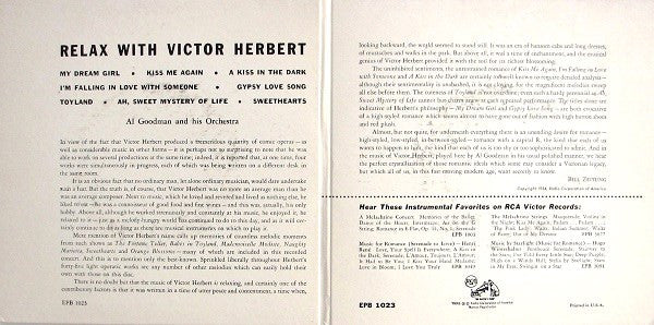 Al Goodman And His Orchestra : Relax With Victor Herbert (2x7", Album, EP)