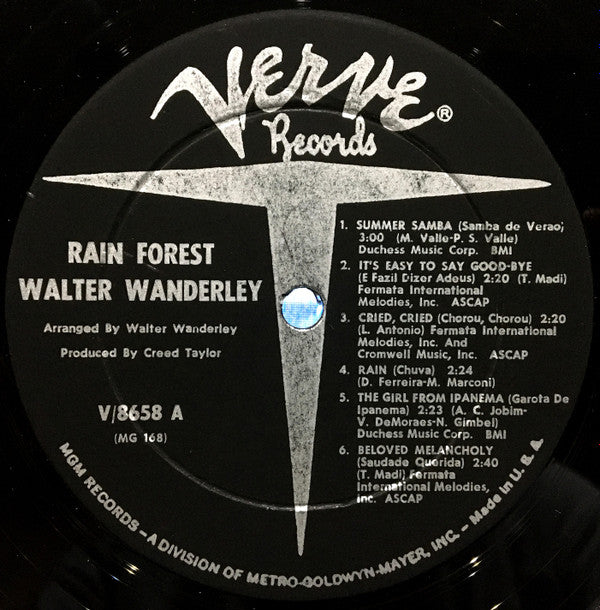 Walter Wanderley : Rain Forest (LP, Album, Mono)