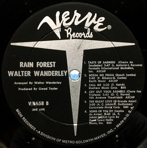 Walter Wanderley : Rain Forest (LP, Album, Mono)