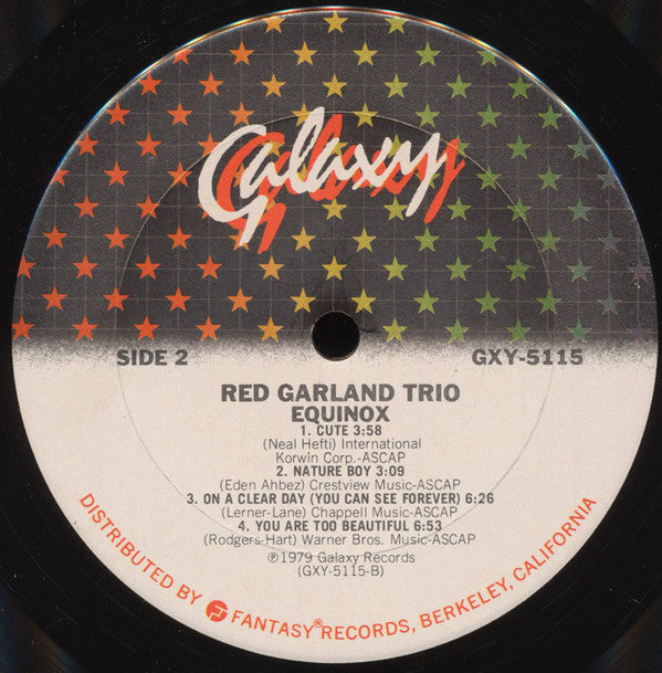 Red Garland Trio* : Equinox (LP, Album)