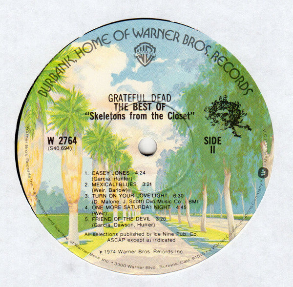 Grateful Dead* : The Best Of "Skeletons From The Closet" (LP, Comp, RP, Win)