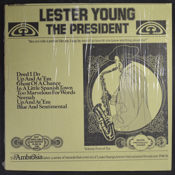 Lester Young : The President Volume Four Of Six (LP, Album, Mono)