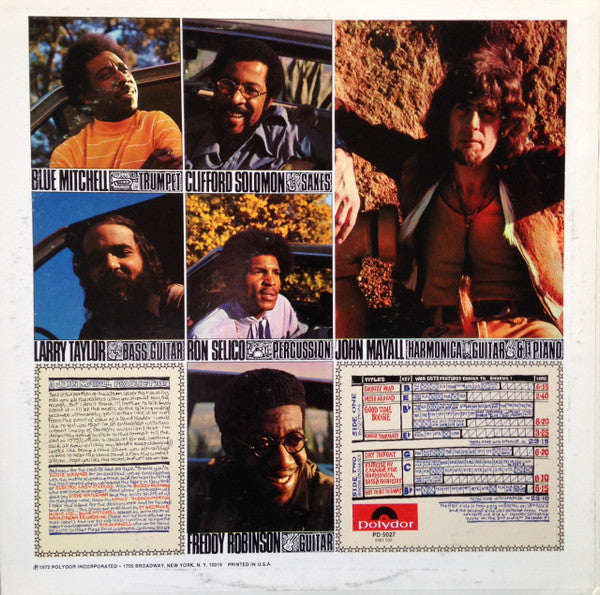 John Mayall : Jazz Blues Fusion (LP, Album, Scr)