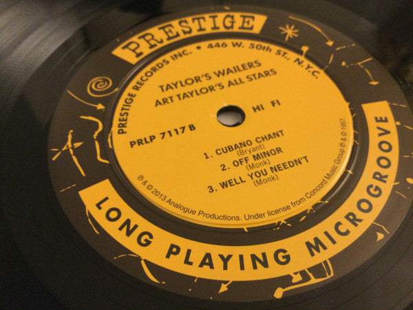 Art Taylor : Taylor's Wailers (LP, Album, Mono, Ltd, RE, 200)