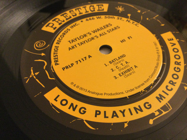 Art Taylor : Taylor's Wailers (LP, Album, Mono, Ltd, RE, 200)