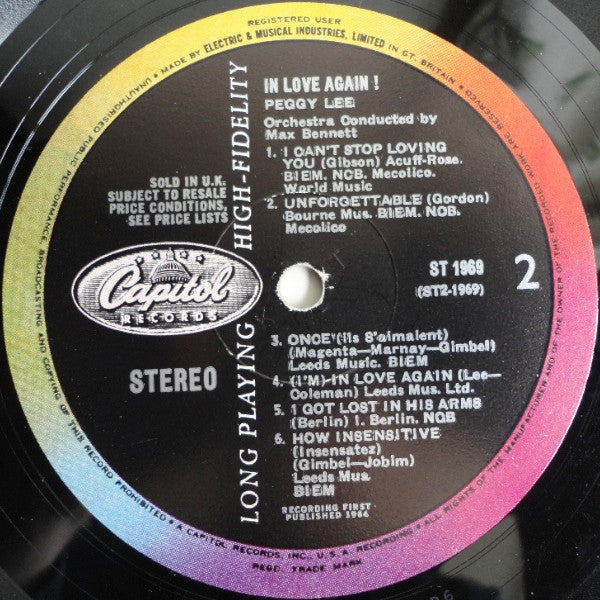 Peggy Lee : In Love Again! (LP)