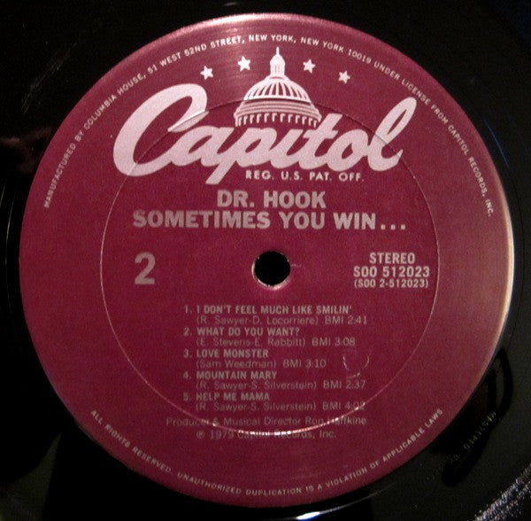 Dr. Hook : Sometimes You Win (LP, Album, Club)