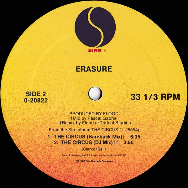 Erasure : The Circus (12", Maxi, All)