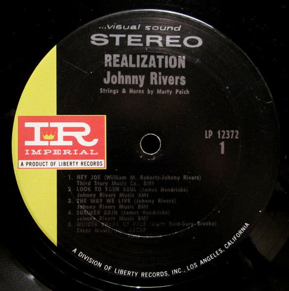 Johnny Rivers : Realization (LP, Album, Pit)