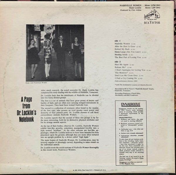 Hank Locklin : Nashville Women (LP, Album)