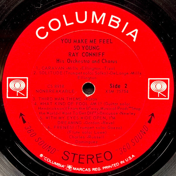 Ray Conniff And His Orchestra & Chorus : You Make Me Feel So Young (LP, Album, RE, Ter)