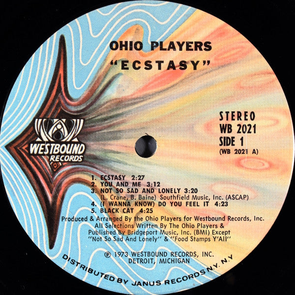 Ohio Players : Ecstasy (LP, Album, Pit)