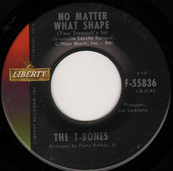 The T-Bones : No Matter What Shape (Your Stomach's In) (7", Single, Ind)