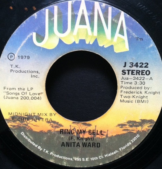 Anita Ward : Ring My Bell (7", Styrene, Ter)