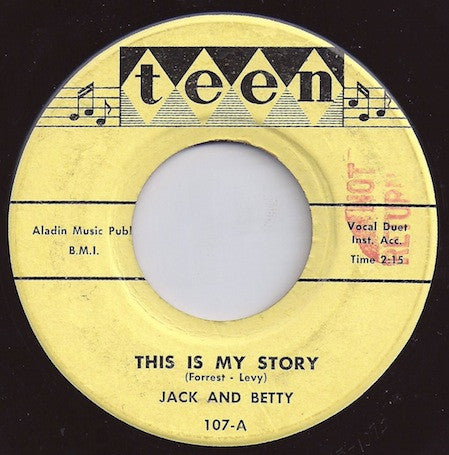 Jack And Betty : This Is My Story (7")