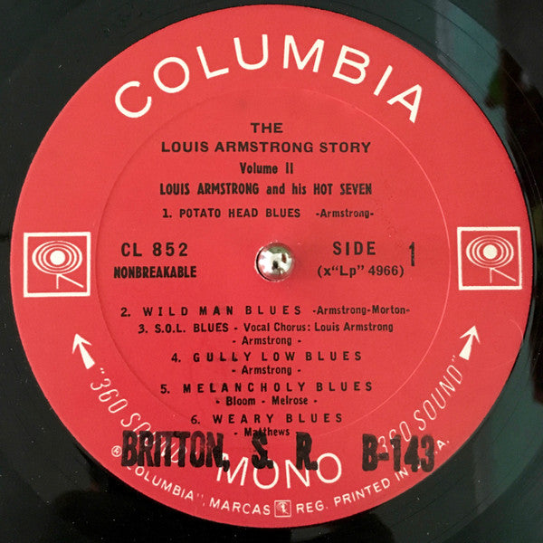 Louis Armstrong And His Hot Seven* : Louis Armstrong Story - Volume II (LP, Comp, RE)