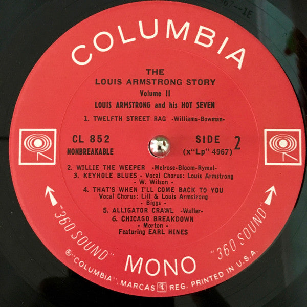 Louis Armstrong And His Hot Seven* : Louis Armstrong Story - Volume II (LP, Comp, RE)