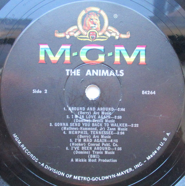 The Animals : The Animals (LP, Album, Mono, MGM)
