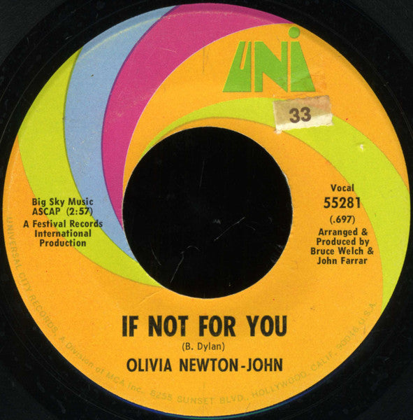 Olivia Newton-John : If Not For You / The Biggest Clown (7", Single)