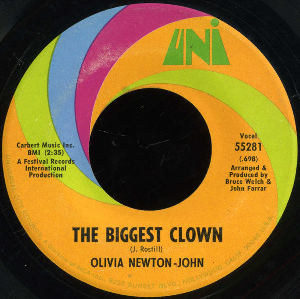 Olivia Newton-John : If Not For You / The Biggest Clown (7", Single)