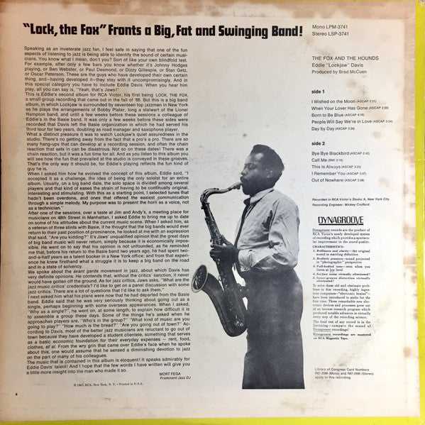 Eddie "Lockjaw" Davis : The Fox & The Hounds (LP,  )
