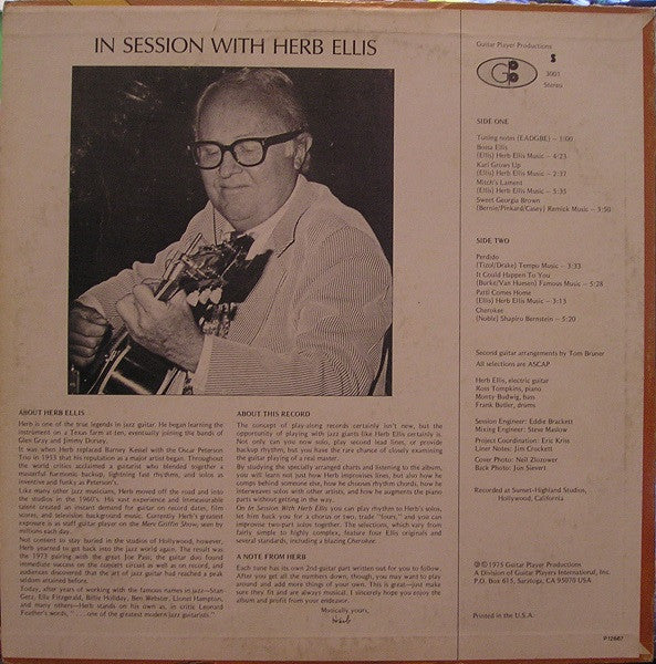 Herb Ellis : In Session With Herb Ellis (LP, Album)