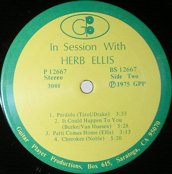 Herb Ellis : In Session With Herb Ellis (LP, Album)