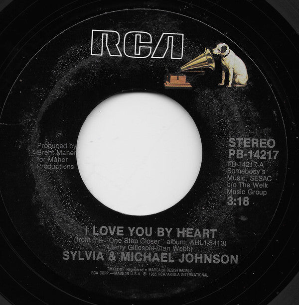 Sylvia (7) : I Love You By Heart (7", Single, Styrene)