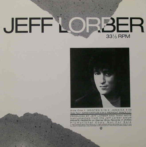 Jeff Lorber : Selections From "Private Passion" (12", Promo)