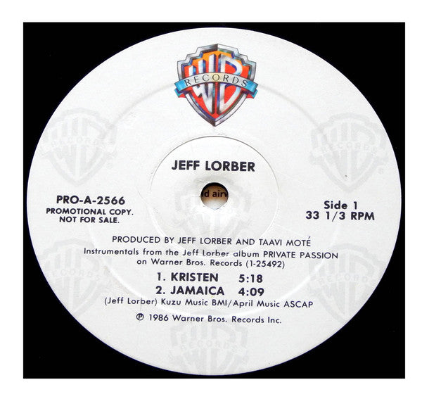 Jeff Lorber : Selections From "Private Passion" (12", Promo)