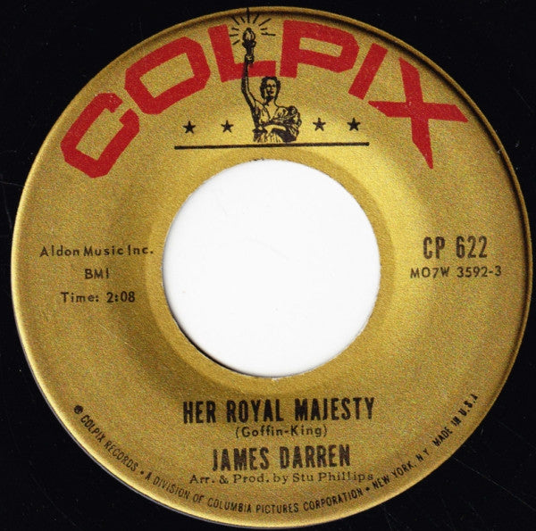 James Darren : Her Royal Majesty (7", Single, Roc)