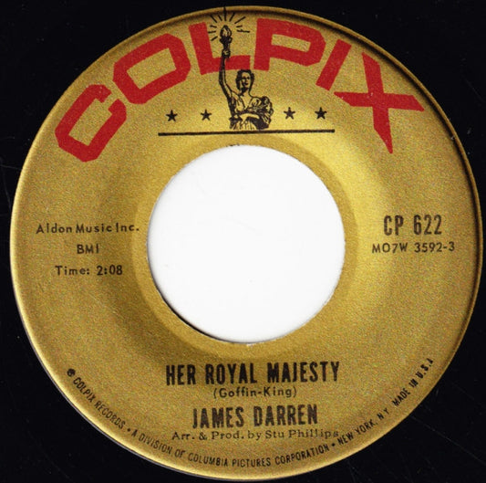 James Darren : Her Royal Majesty (7", Single, Roc)
