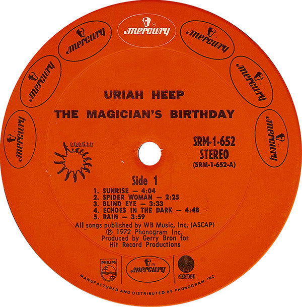 Uriah Heep : The Magician's Birthday (LP, Album, Pit)