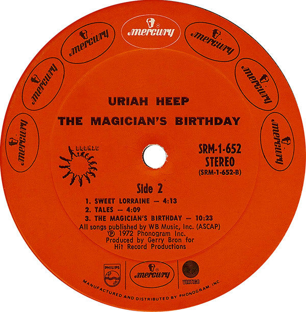 Uriah Heep : The Magician's Birthday (LP, Album, Pit)