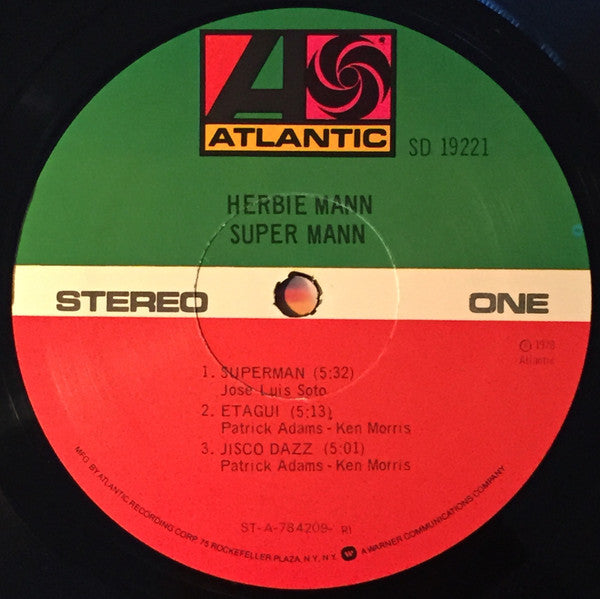 Herbie Mann : Super Mann (LP, Album, RI )
