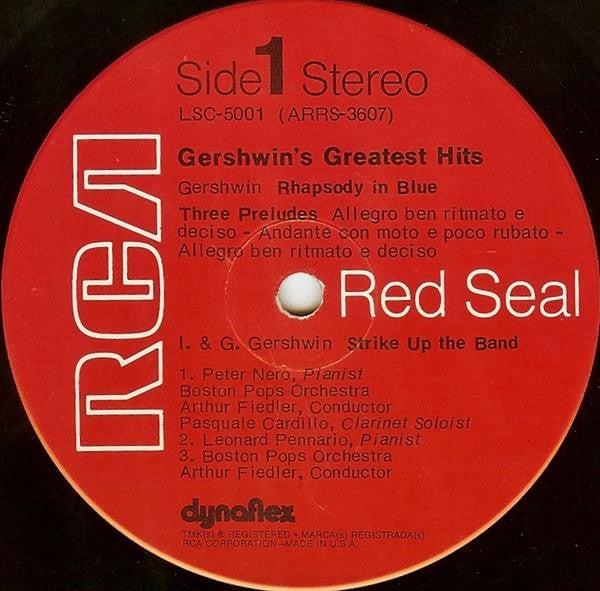 Gershwin* / Arthur Fiedler / Boston Pops*, Leontyne Price, Peter Nero, Leonard Pennario, William Warfield, Skitch Henderson : Gershwin's Greatest Hits (LP, Album, Comp, Ind)