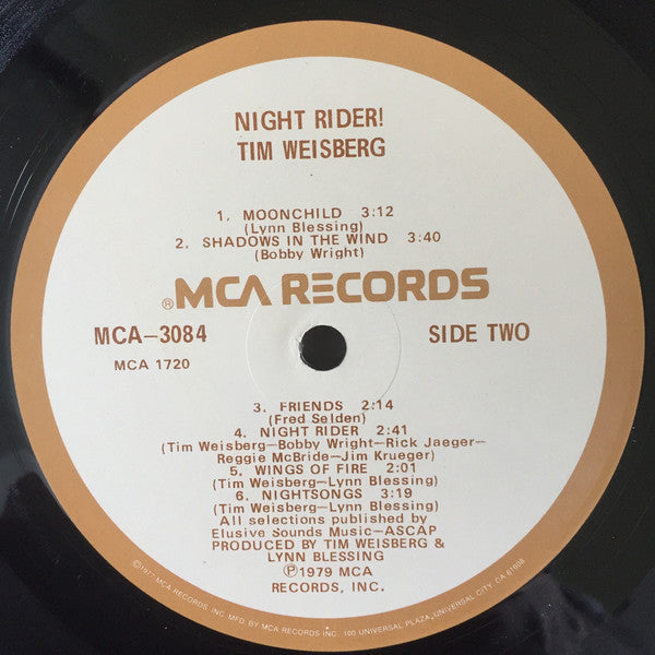 Tim Weisberg : Night-Rider! (LP, Album, Glo)